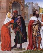 Master of Moulins The Meeting of Saints Joachim and Anne at the Golden Gate Spain oil painting artist